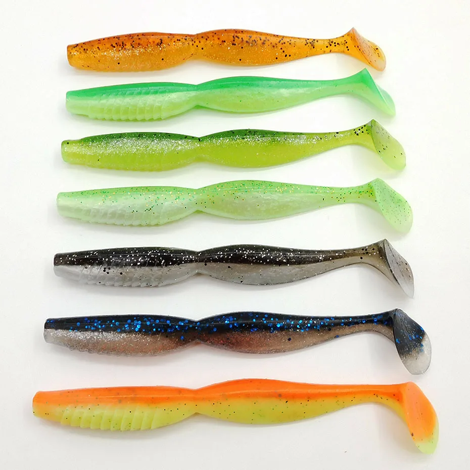 KESFISHING Angelköder Isca Artificial Weichköder Spiner Shad 100mm 125mm Leurre Souple Karpfenangeln Swimbait Hecht Barsch – Detail 8