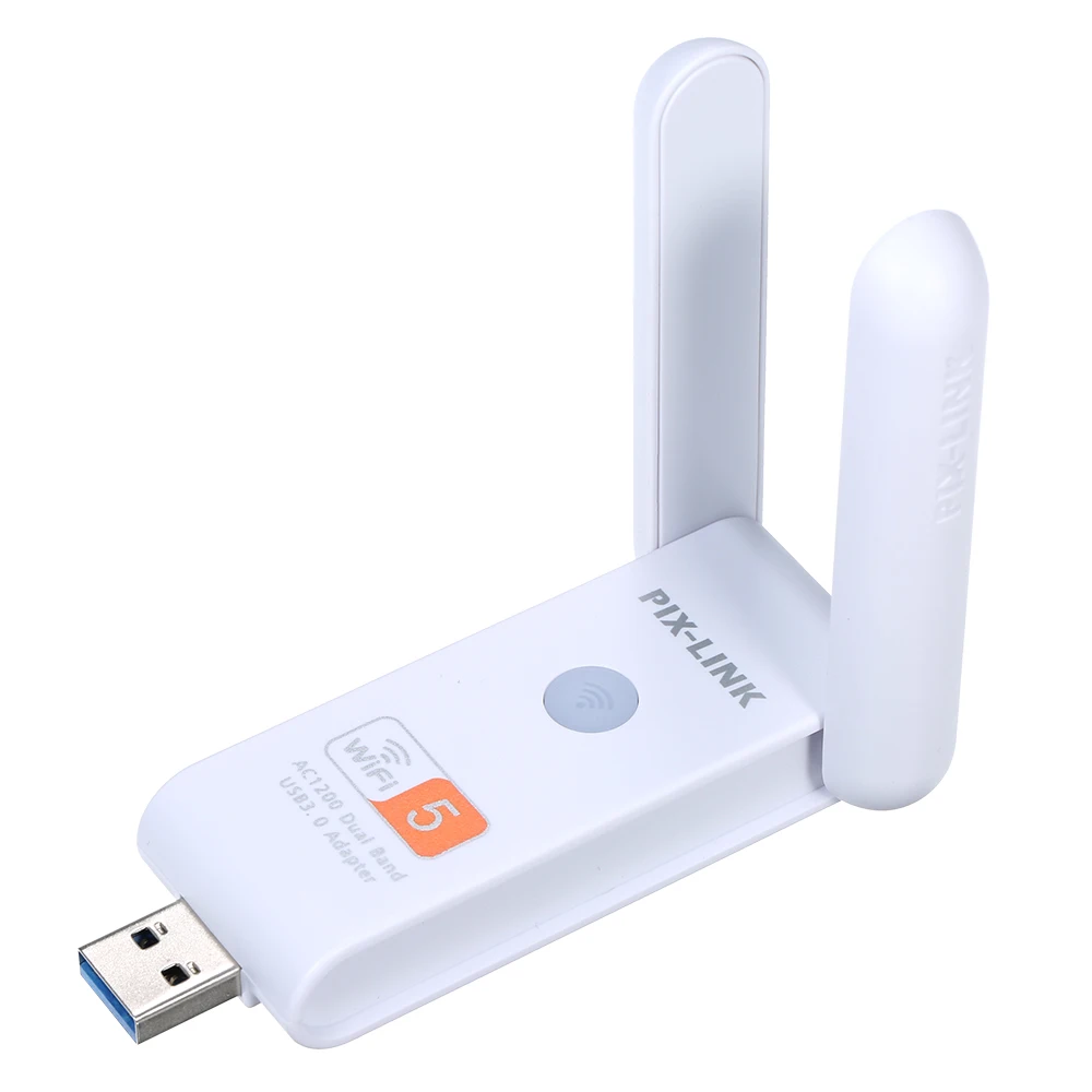 USB Repeater Wireless USB WiFi Adapter Dual Band 2.4G(up to 300Mbps) & 5G(up to 866Mbps)/2 High Gain Antennas/High Security