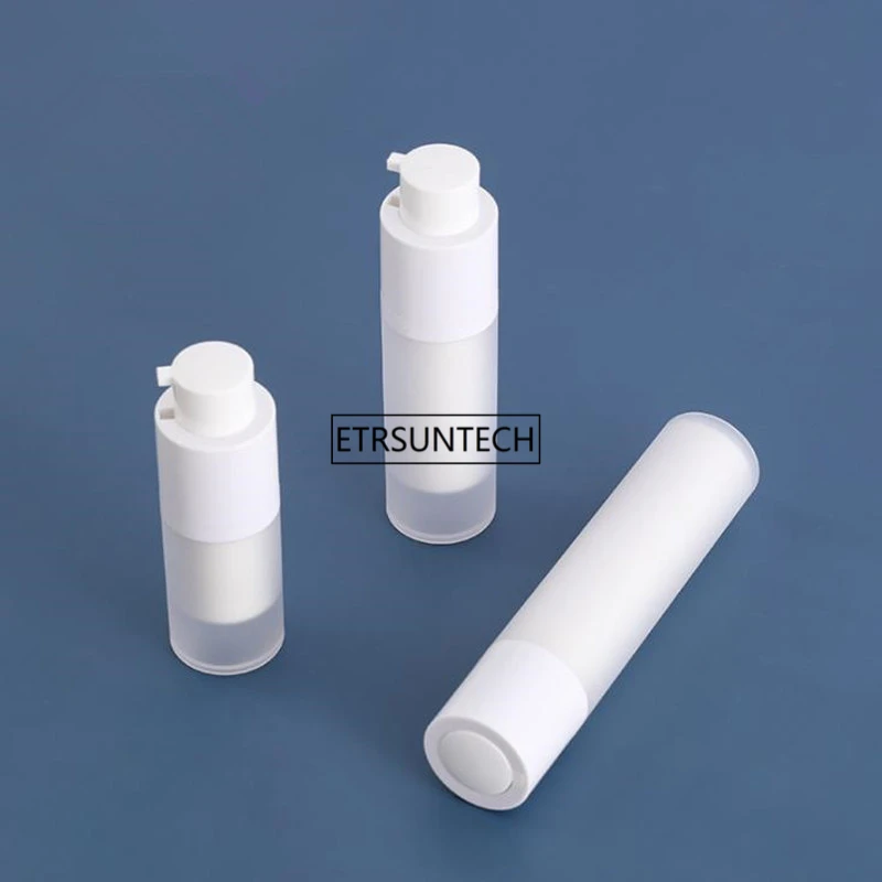 50pcs  Vacuum Bottle Pump Airless Luxury Portable Cosmetic Lotion Treatment Travel Empty Bottle Container 15ml/30ml/50ml F3707