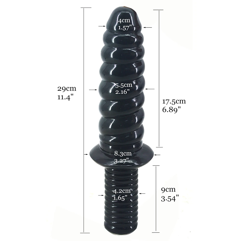 Pénis Éldouble pénétration pour femme, glace à vis en spirale, gode dague, mastjaune, jouets sexuels pour adultes, chatte et anal, 29x5.5cm