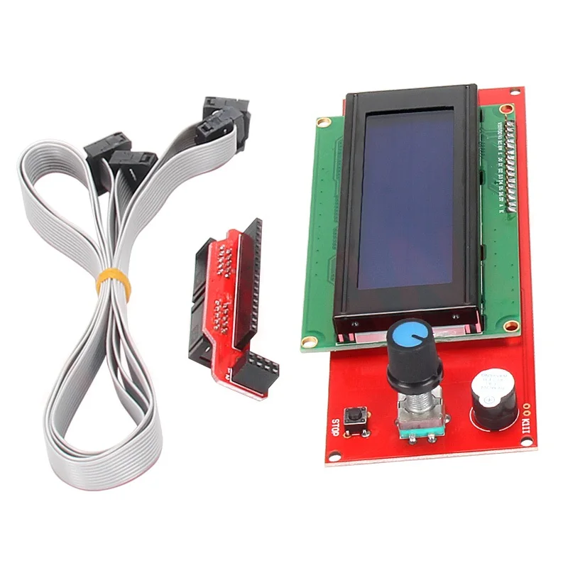 

RAMPS 3D Printer 2004 LCD Display Controller Module Screen for Reprap RAMPS2560 Board Adapter Cable Ramps 1.4 2004LCD Control