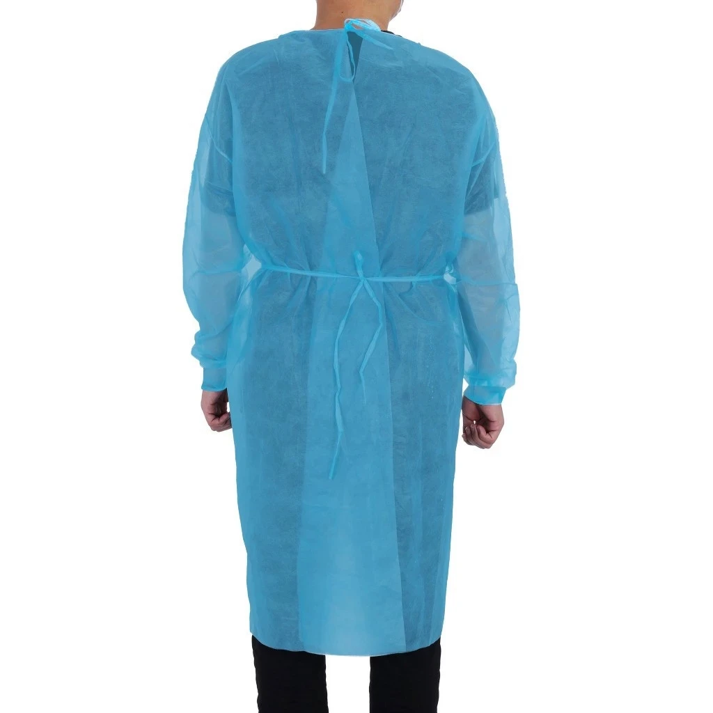 Disposable Protective Isolation Clothing Anti-spitting Waterproof Anti-oil Stain Nursing Gown Isolation Safety Clothing Top