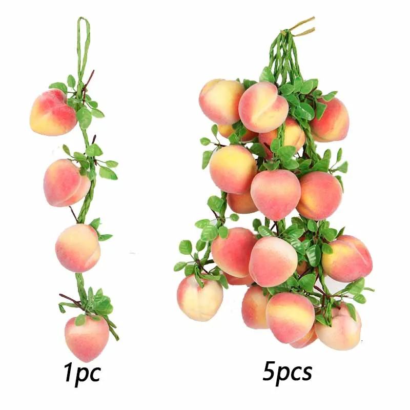 Kunstmatige simulatie voedsel groenten nep chili peper fruit druiven fotografie rekwisieten voor huisdecoratie kerst muur decor