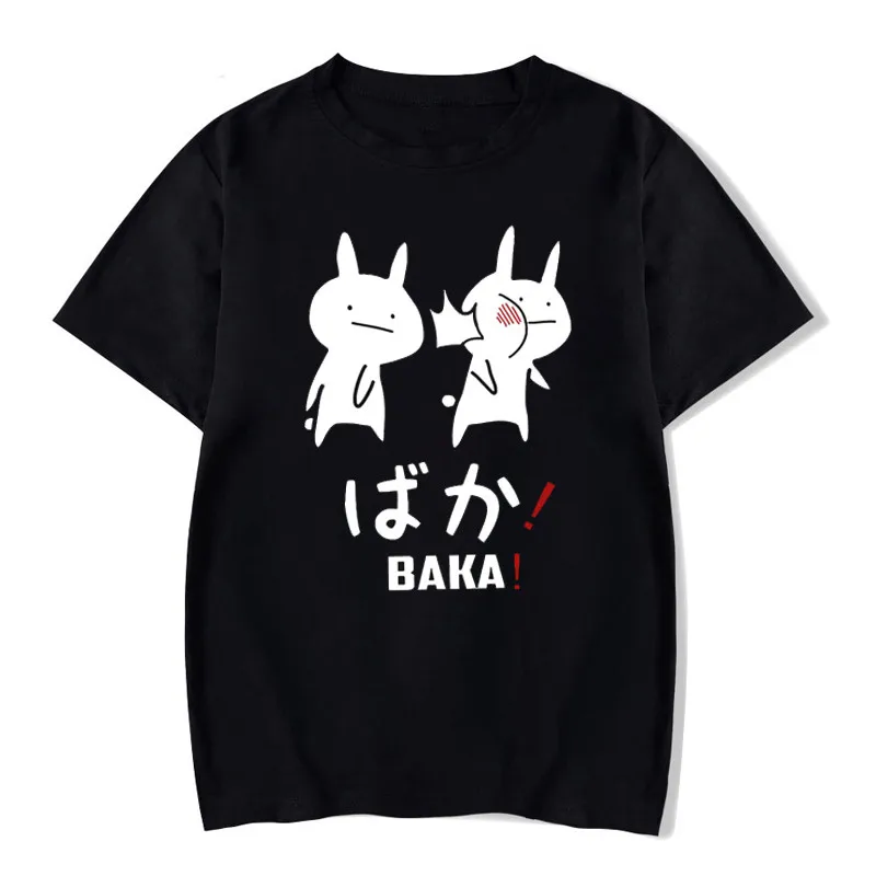 

Funny Rabbit Japanese Friend Print Harajuku Top Women T-shirt Casual ladies basic O-collar Short Sleeved T-shirt Girl,Drop Ship