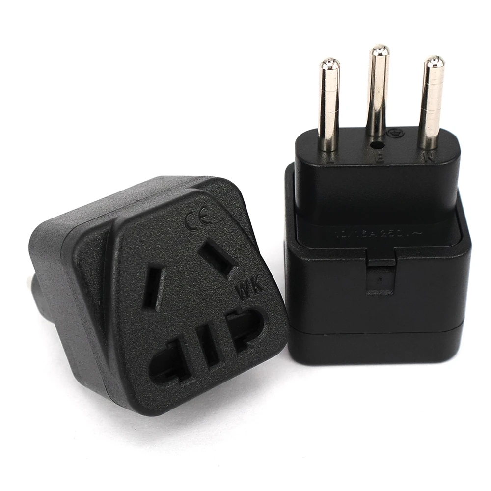 Universal UK/US/EU/AU To Switzerland Swiss Travel Adapter Plug Outlet Converter Type Brazilian AC Power Plug 3 Pin J/N Plug Type