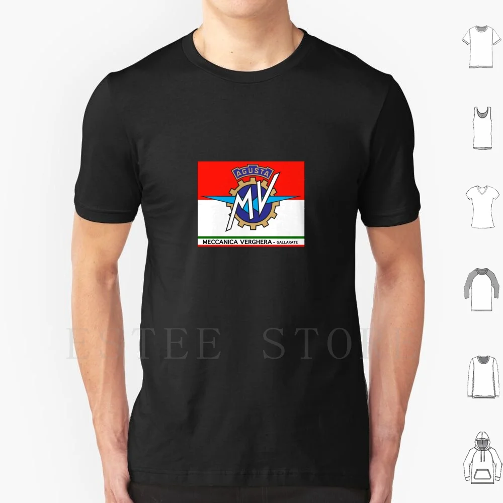 Mv Agusta T Shirt Print Cotton Mv Agusta Italy Races Automotive Motorcycles Motors Bikes Superbike Transportation