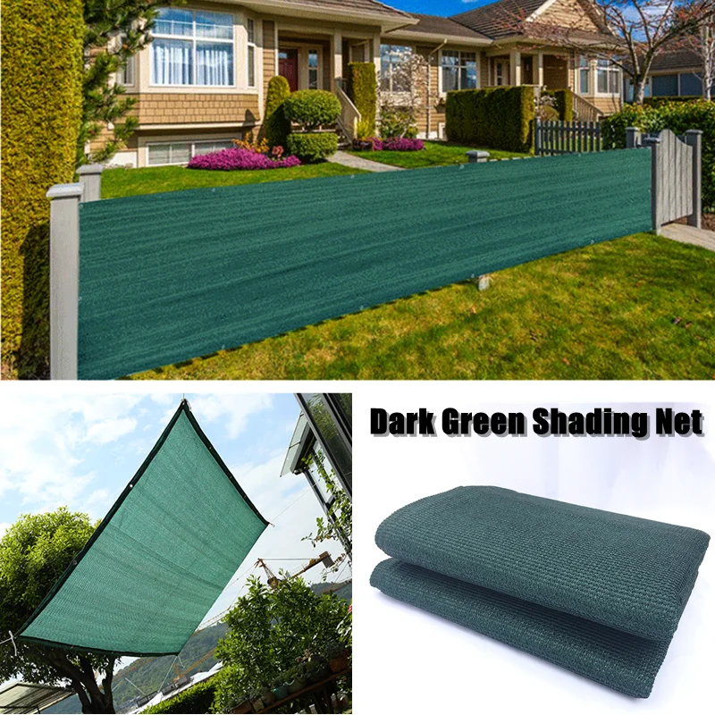 Green Anti-UV Sun Shade Net Awning Tarp Camping Canopy Tent Outdoor Sunshade Net Greenhouse Garden Succulent Plant Shading Net