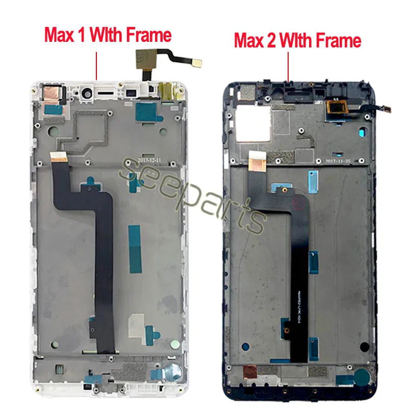 For Xiaomi Mi Max 3 LCD Display Touch Screen Digitizer Assembly For Xiaomi Mi Max 2 LCD Max3 Screen Replacement Black White