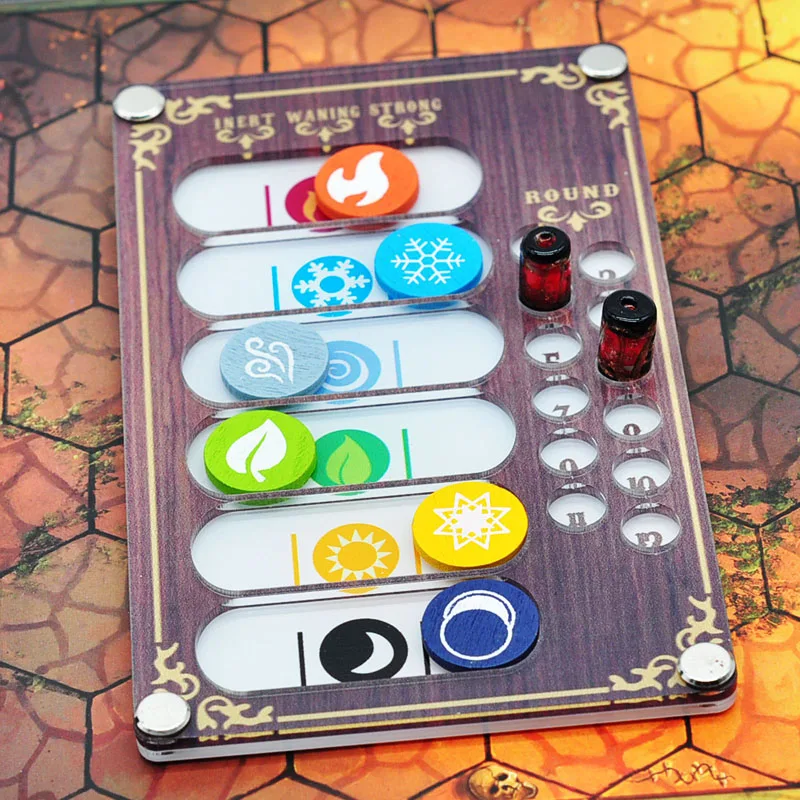 Acrylic Element Infusion Tracker Board for GloomHaven