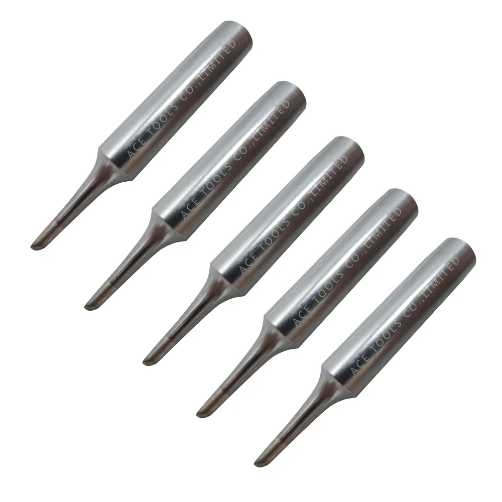 5 PCS Soldering Tip 900M-T-1.5C Bevel 1.5mm for Hakko 936 907 Milwaukee M12SI-0 Radio Shack 64-053 Yihua 936 X-Tronics 3020