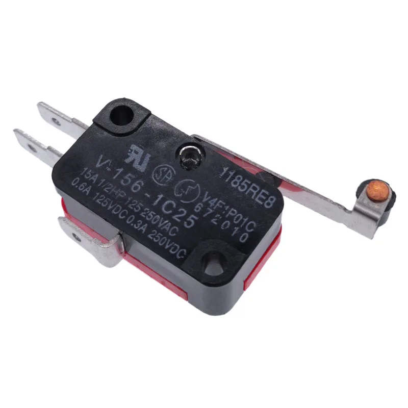 10pcs Mini limit switch travel switch roller arc lever snap action push microswitches 125V NO NC