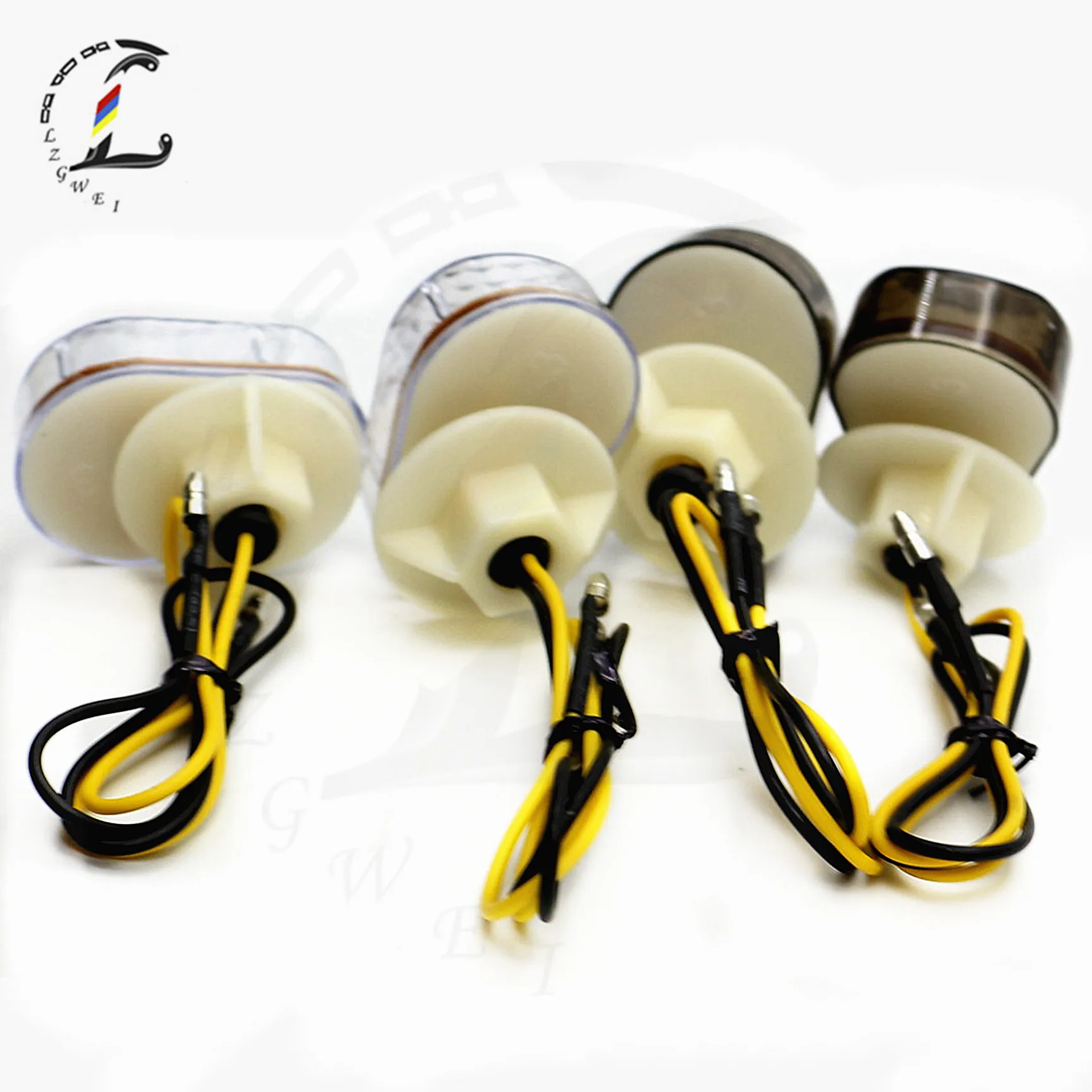 Motorcycle Front Turn Signals Light LED For Kawasaki ZX6R ZX7R ZX9R ZZR600 ZX12R ZX636 Photoflash Indicator Flashing Flush Mount