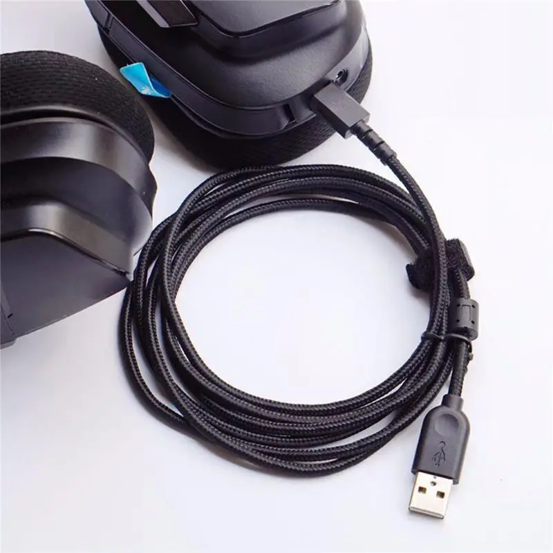 USB Charging Cable Headphone Cable Wire For Logitech G533 G633 G933 Headphone