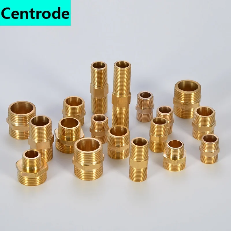 1/2in fio exterior dobro diretamente para o fio 3/4in curto fio de extensão de extremidade de fio longo encaixe de entrada de 1 polegada encaixes de tubulação