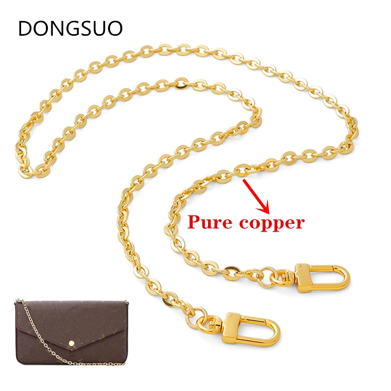 O shape copper metal chain purse 0.6CM 6MM Chains Shoulder Crossbody Strap Bag Accessories Charm