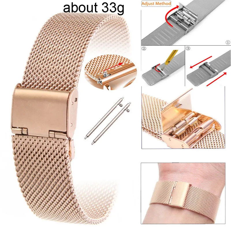 Pulseira de aço inoxidável para relógio Haylou, bracelete de metal Milan, Solar Plus, RT3, RS3, LS04, RT2, S8, R8, RS5, 22mm