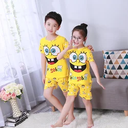 New Listing Clothing Sum Outfits For Kids Girls Children Boys Clothing Sets Cartoon Suit Sleepwear Short Sleeve Cartoon