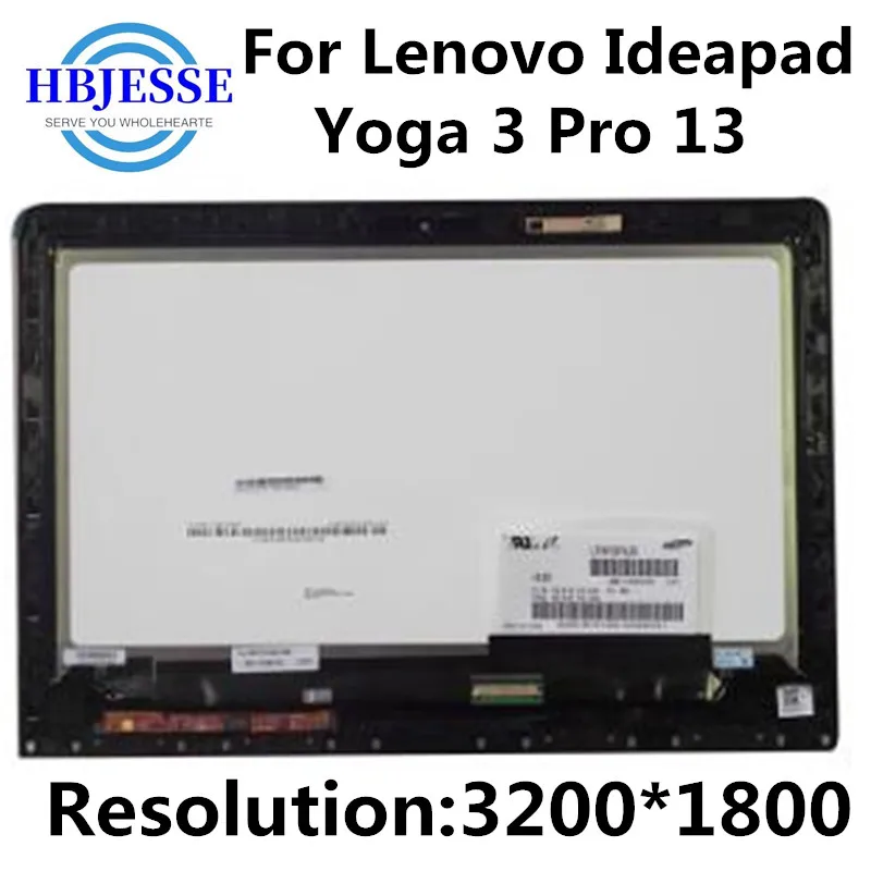 

Laptop Touch Screen Digitizer Assembly LTN133YL03 For Lenovo Yoga 3 Pro 1370 Lcd 13" QHD 3K 3200x1800 Panel Replacement