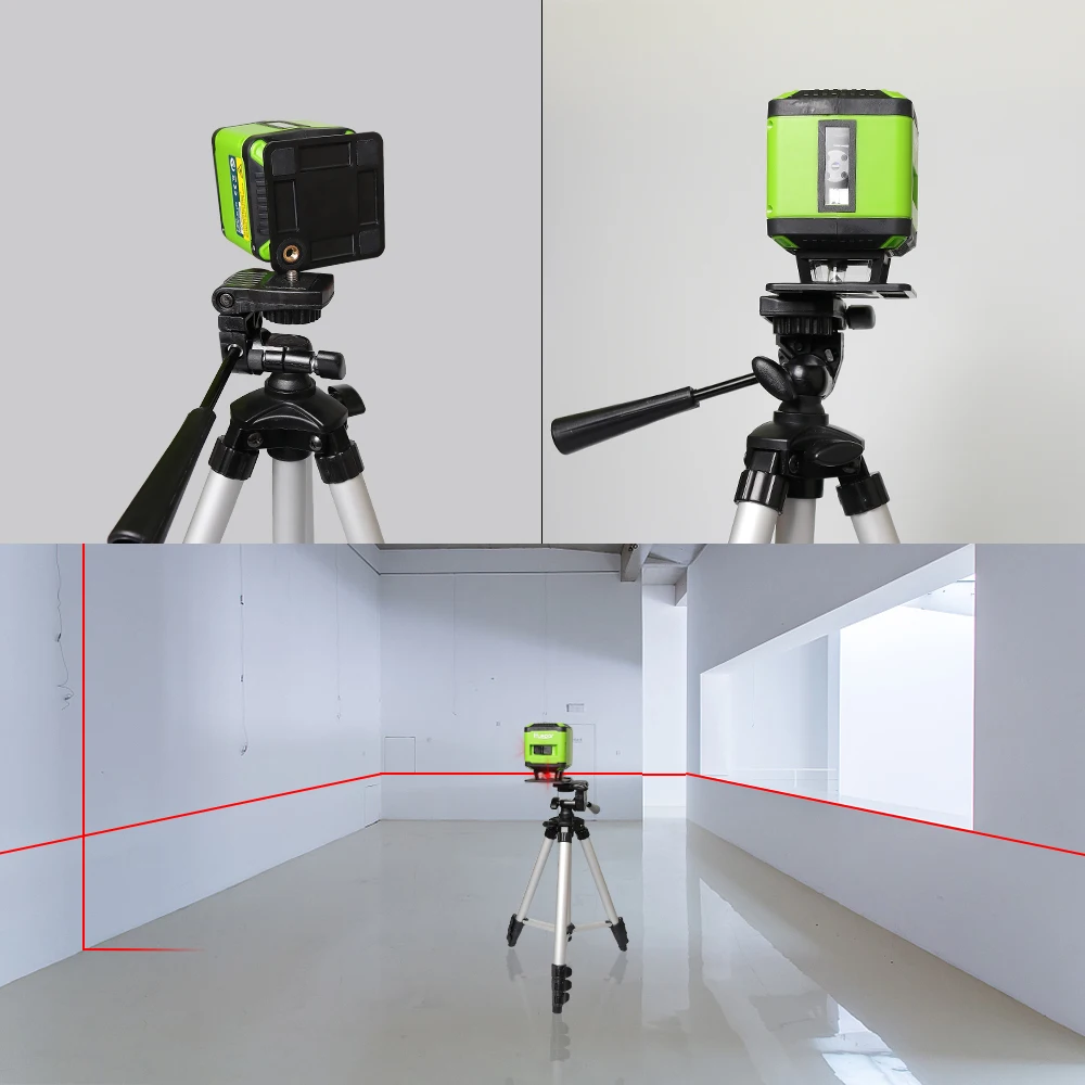 Huepar Floor Laser Level  5 Lines for Tile Laying Square Leveling Cross Line 360° Red Beam Coverage Horizontal Laser Tools