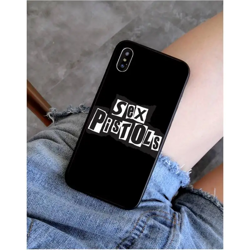 YNDFCNB Punk rock Sex Pistols Phone Case Cover for iphone 11 12 mini Pro Max X XS MAX 6 6s 7 8 plus 5 5S 5SE XR SE2020