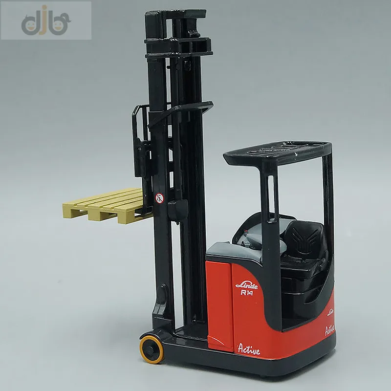 1:25 Diecast Reach Truck Model Toys Linde Forklift R14S R16S R20S For Collection