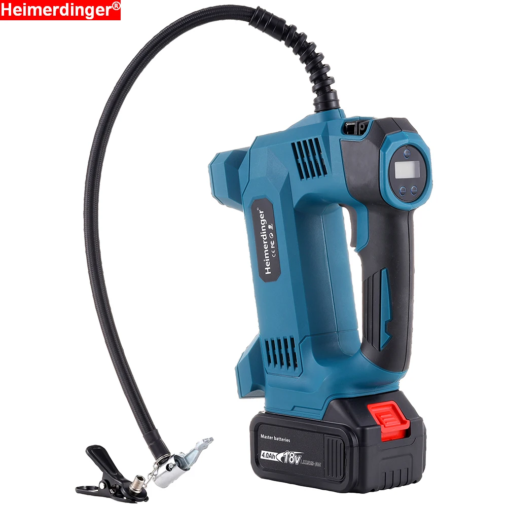 Heimerdinger Cordless Tire Inflator for Makita 18V Battery,120PSI Portable Air Compressor Auto Tire Pump for Car,Truck,Bikes