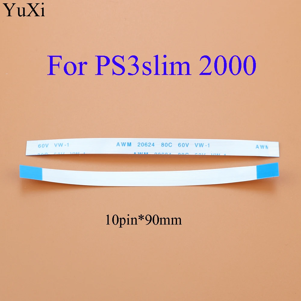 YuXi 6pin 10pin power on off switch flex ribbon cable For sony PS3 Slim 2000 2500 3000 3k 4000 Flexible Flat Ribbon Cable