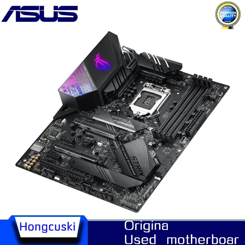 Imagem -04 - para Asus Prime Rog Strix Z390-e Jogos Z390 Desktop Original para Intel Z390e Ddr4 64gb Pci-e 3.0 Placa-mãe Lga 1151 M.2 Sata3