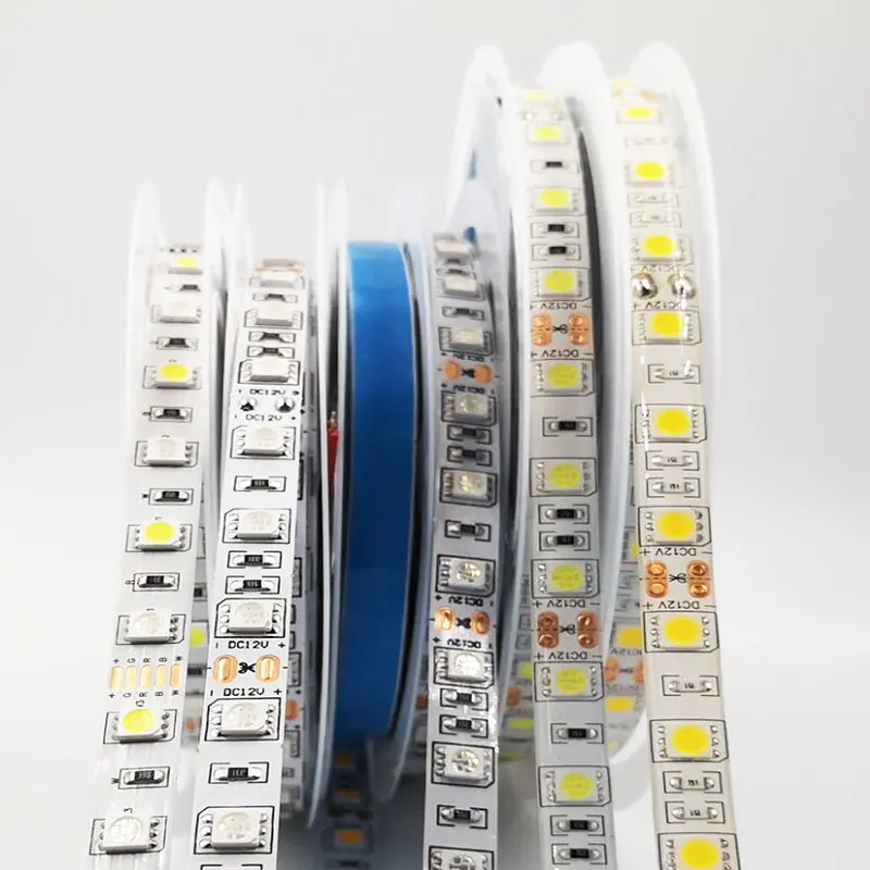 5V 12V 24 V Led Light Strip Tv Backlight Waterdichte Smd 5050 5M Warm Wit 5 12 24 V Volt Rgb Led Strip Licht Voor Kamer Slaapkamer