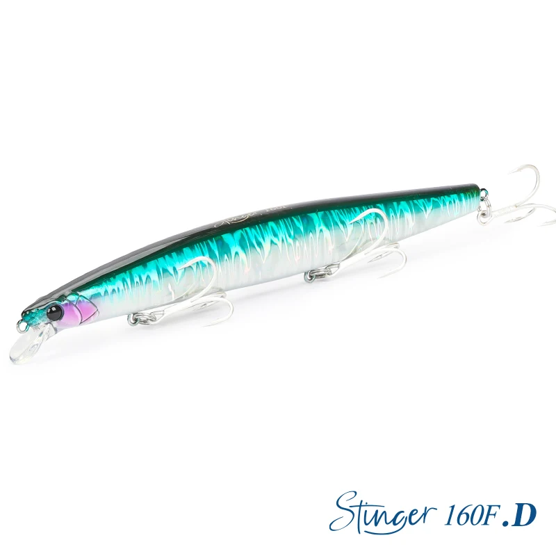 TSURINOYA 163mm 31g Schwimmende Minnow Angeln Köder STINGER DW110 160F Ultra-lange Casting Seebarsch Piura Meer angeln Köder