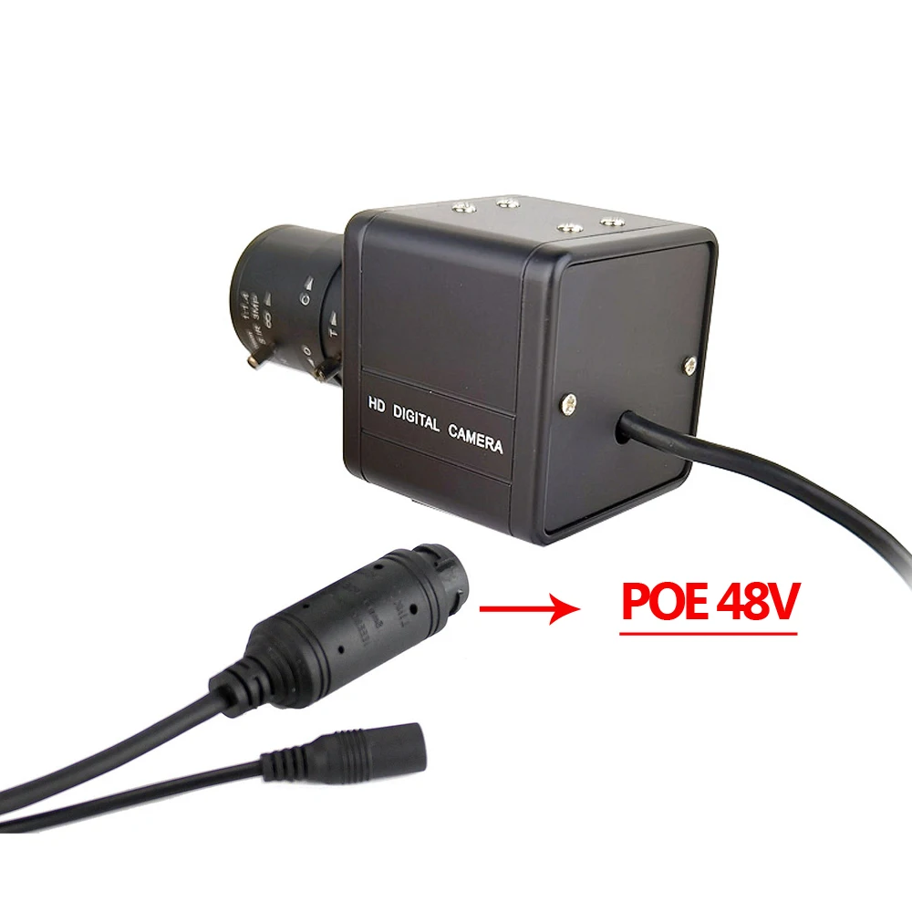 SMTKEY H.265 Motion Detect Audio mic Onivf 5MP POE or 12V 2.8-12mm IP Camera 4MP 5MP Metal Box IP network Camera