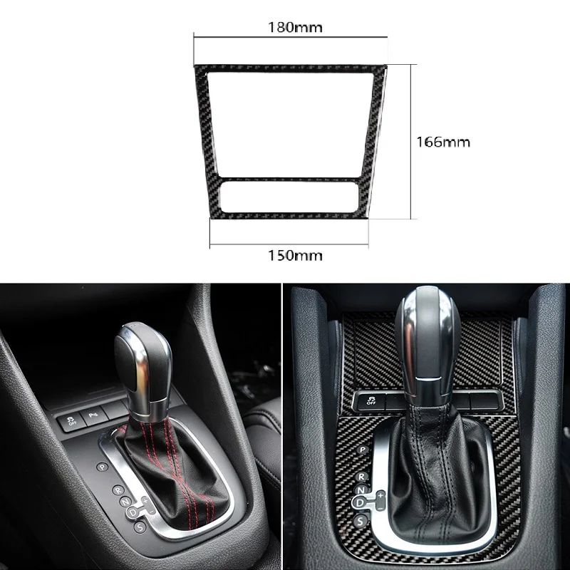 Fit For Volkswagen VW Golf 6 GTI R 2008-2012 Accessories Carbon Fiber Sticker Car Ashtray Panle Frame Interior Trim