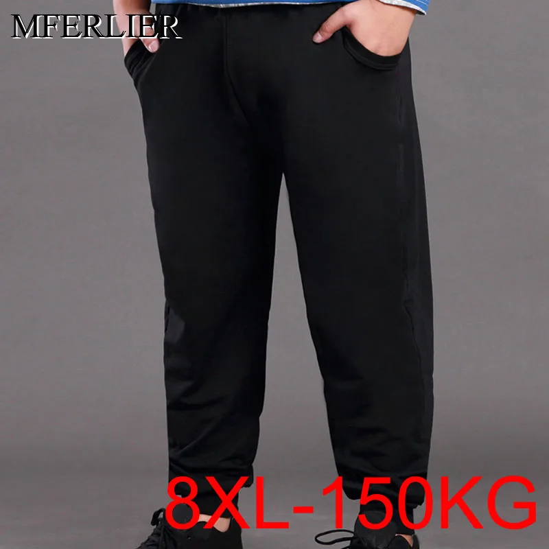 

Spring autumn plus size men pants 5XL 6XL 7XL 8XL Waist 150cm Loose 2 color men pants