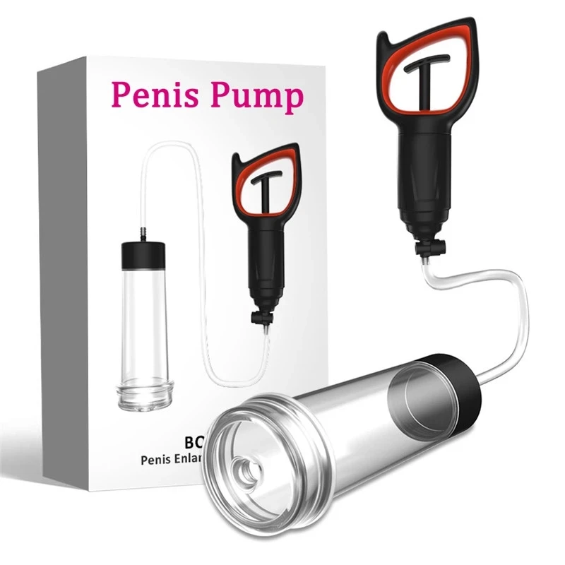 Male Enlargement Device Transparent Dick Enlargement Penis Bigger Growth Extender Enlarged Vacuum Penis Pump Sex Toys For Men 18