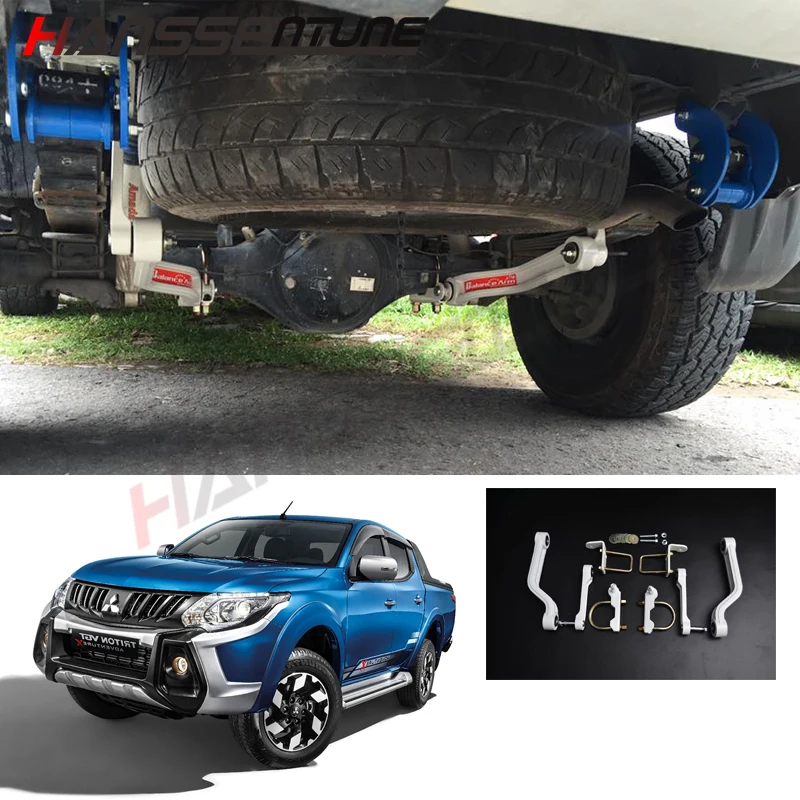 HANSSENTUNE 4x4 Steel Pickup Rear Stabilizer Anti-Sway Bar Balance Arm white For Triton L200 MY MQ 2015+