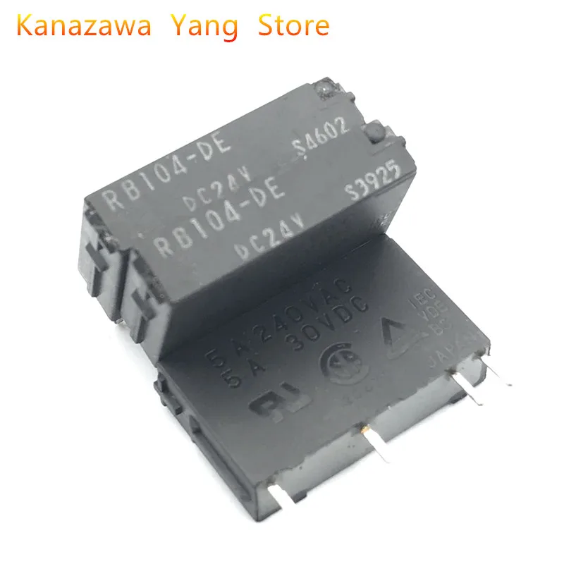 5 Pcs 10 Pcs Miniatuur Relais RB105-DE RB104-DE 5A 24VDC 4-Pin Een Set Normaal Open