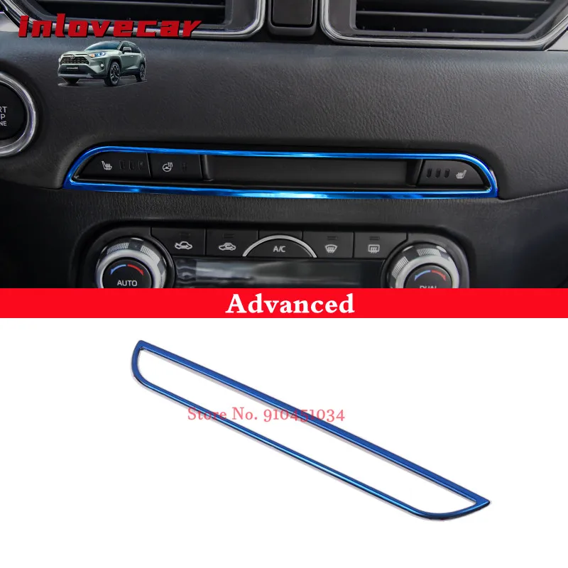 

For Mazda CX-5 CX5 Accessories 2017 to 2020 Car Center Console CD Panel Trim Frame Cover Sticker Interior Mouldings Car Styling