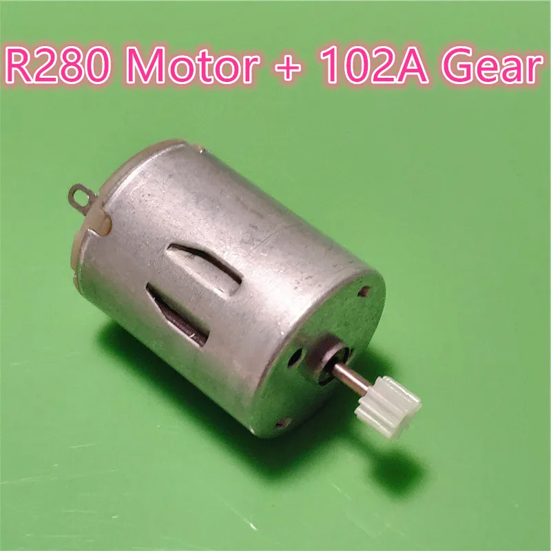 1set R280 DC Motor + 102A Shaft Gear Micro Mini 3V-9V 8000RPM DIY Model Toy Fan Tand Helicopter Boat Parts Drop Shipping