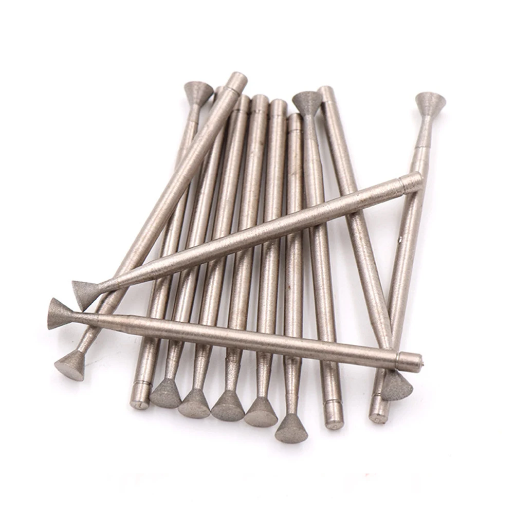 10 Chiếc 1-4Mm Kim Cương Burr Xay Bit 3/32 ''Vỏ 600 1200 Nhám Cho Khắc Xoay