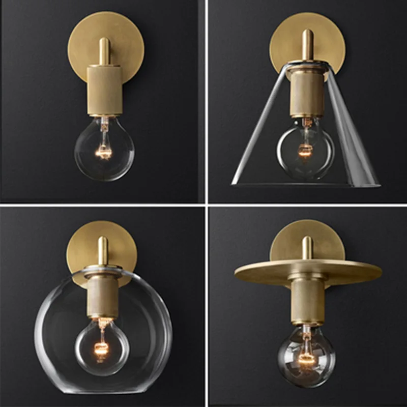 

Postmodern Luxury Glass Wall Lamps Nordic Designer Art Decoration Lamp Modern Background Bedroom Bedside Wall Lights