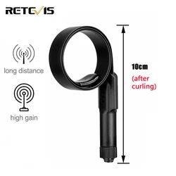 Retevis-antena táctica HA05 SMA-F, alta ganancia, 2,15/3,2 dBi UHF VHF, banda Dual para Kenwood Baofeng UV5R UV82 888S Retevis para TYT