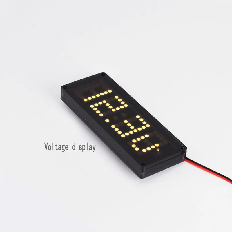 DIY Car Clock Timer Voltmeter Temperature LED Dot Matrix Clock Rx8025 DC 4-25V Automatic Brightness Adjustment Clock