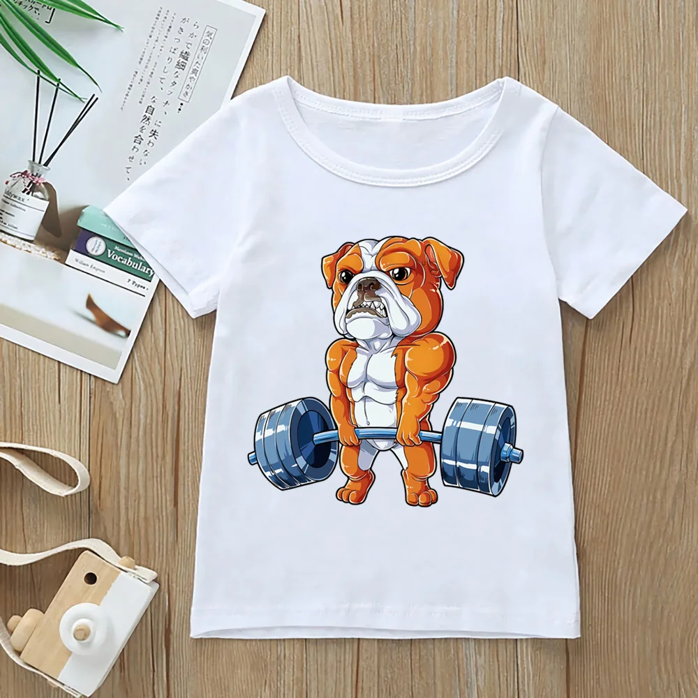 Summer Toddler Cartoon Short Sleeve T-shirt Animal Fitness Kids Cute T Shirt Tops Boys Girls Casual Tees Kawaii Clothes,YKP165