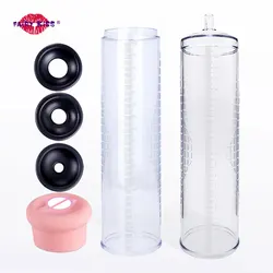 Accessories For Penis Pump Cylinder Penis Extender For Men Penise Enlargement Vacuum Pump Cover Replacement Sleeve Flask Part