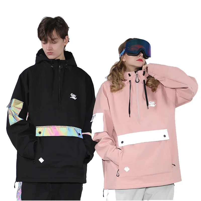 Luminous Pullover Sweater Women's or Men's Snow Suit Wear Snowboarding Clothing Winter 15K Waterproof Costume Ski Jackets Unsex