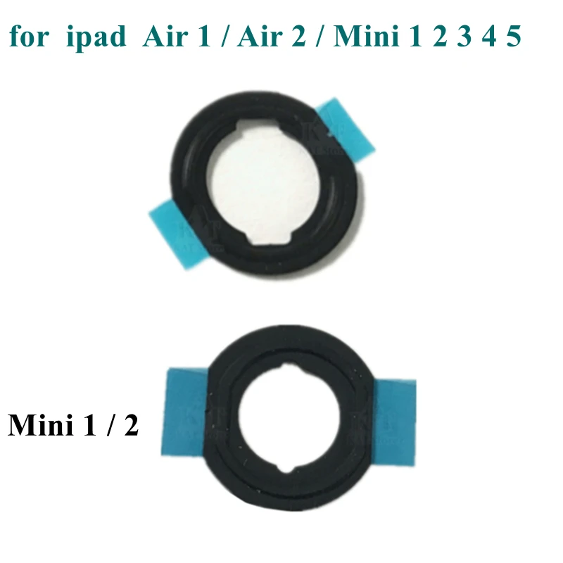 2Pcs OEM Home Button Seal Rubber Ring Gasket Sticker for Ipad Air 1 2 9.7 Inch Mini 1 2 3 4 5 7.9 Inch Replacement Parts