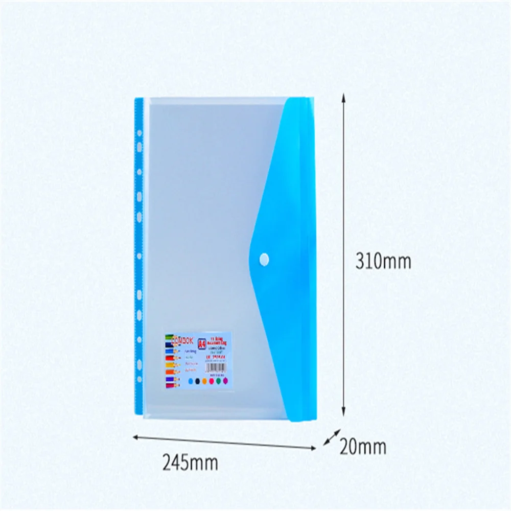 

A4 Size Folders Envelope Bags Plastic File Folders Translucent Wallets For School Supplies Student Use Home Storage