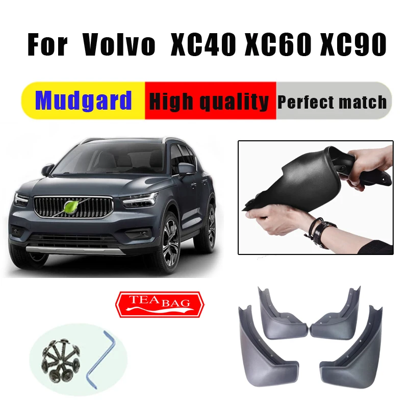 

Mud Flaps For Volvo XC60 XC40 XC90 Mudguards Fenders Splash Guards Car Accessories Auto Styline 4 PCS