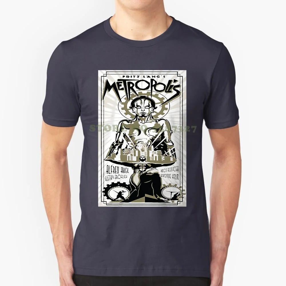 Metropolis V3 , Movie Poster , 1927 , Fritz Lang T Shirt ( White ) All Sizes S-5xl Funny Casual Brand Shirts Top Coat Tops