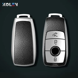 Funda de PU + TPU para llave remota de coche, carcasa para Mercedes Benz A, C, E, S, G, GLS, clase CLA, W213, W177, W205, W222, X167, W176, accesorios AMG